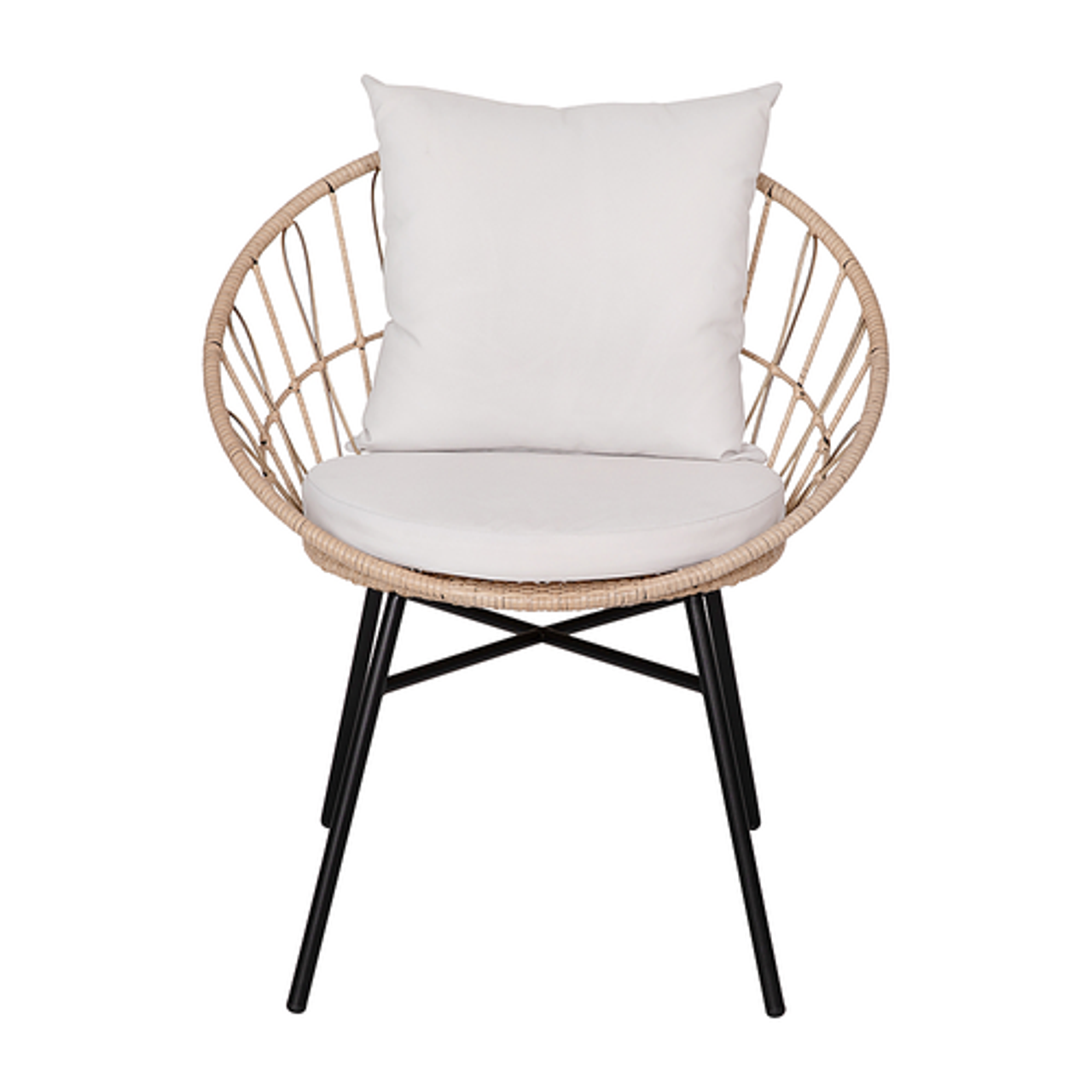 Flash Furniture - Devon Patio Lounge Chair - Tan/Light Gray