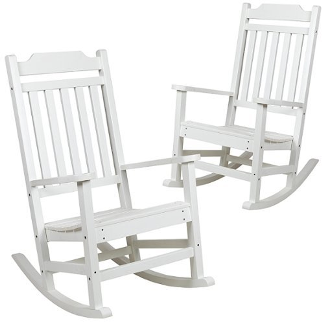 Flash Furniture - Winston Rocking Patio Chair (set of 2) - White