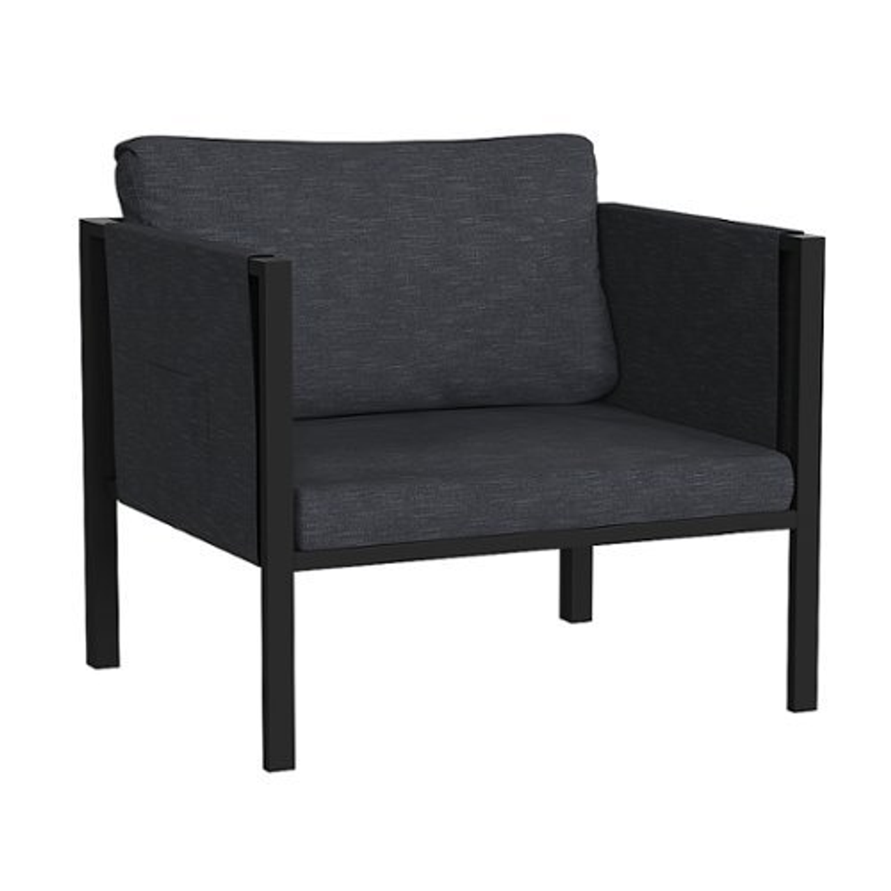 Flash Furniture - Lea Patio Lounge Chair - Charcoal