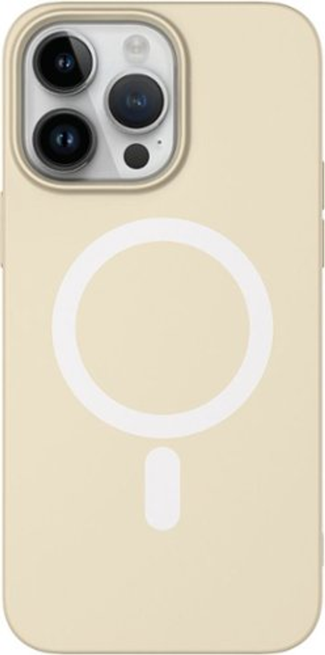 AMPD - Real Feel Soft Case with MagSafe for Apple iPhone 14 Pro - White