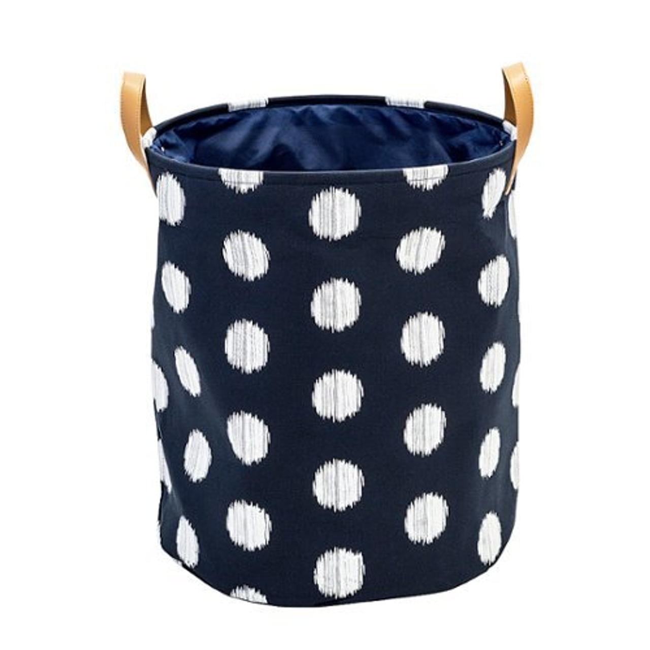 Honey-Can-Do - Canvas Scribble Hamper - Navy Blue