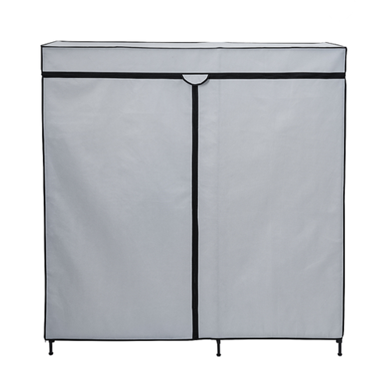 Honey-Can-Do - 60In Wide Double Door Portable Wardrobe Closet - Grey
