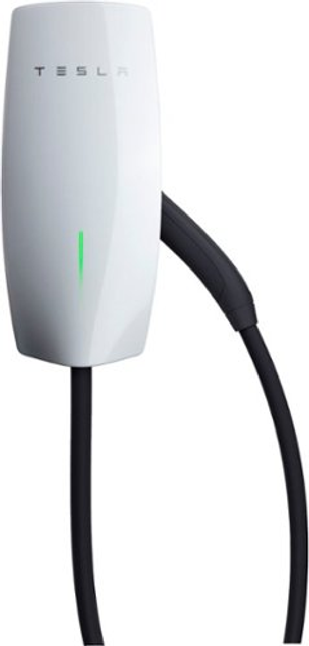 Tesla - Wall Connector - 24ft Electric Vehicle Charger with 48A Hardwired - White