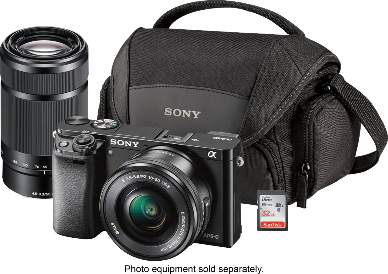 Sony - Sony LCSU21 Soft Carrying Case - Black