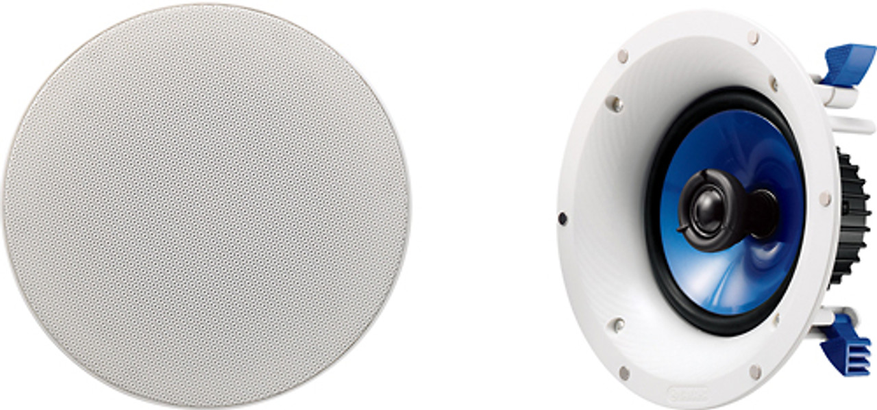 Yamaha - 6-1/2" 2-Way In-Ceiling Speakers (Pair) - White