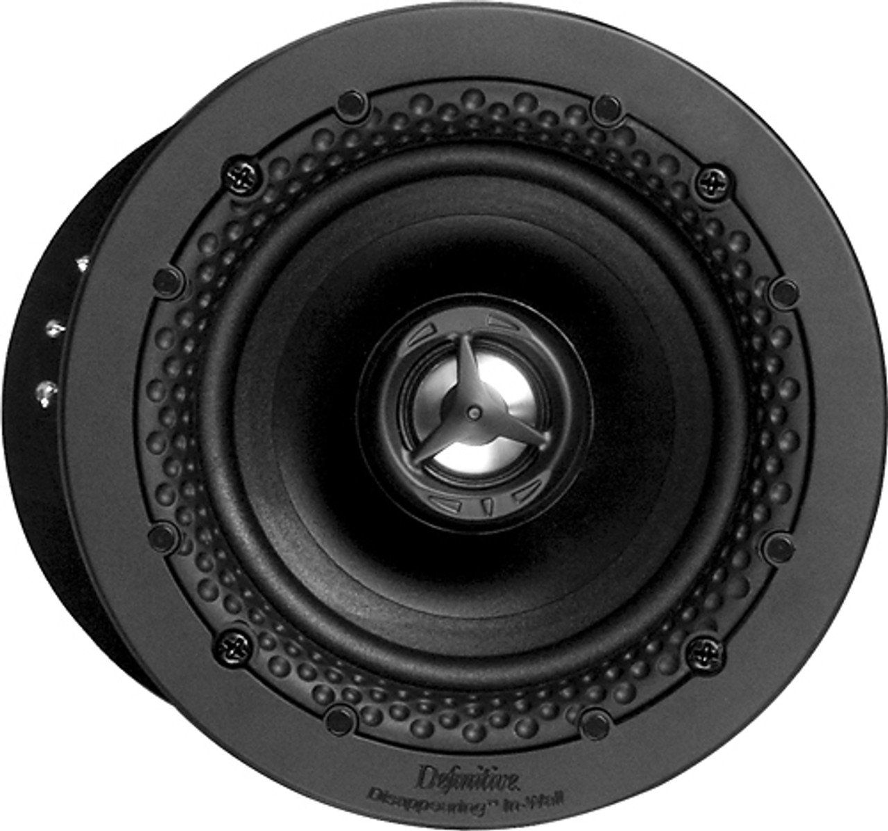 Definitive Technology - Disappearing In-Wall Series 4-1/2" In-Wall/In-Ceiling Loudspeaker (Each) - Black