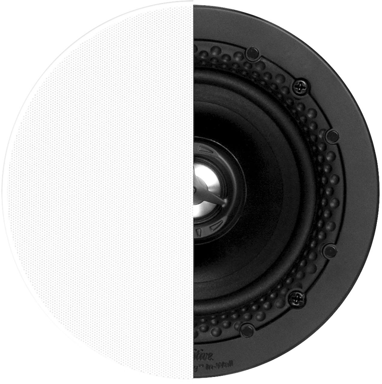 Definitive Technology - Disappearing In-Wall Series 4-1/2" In-Wall/In-Ceiling Loudspeaker (Each) - Black