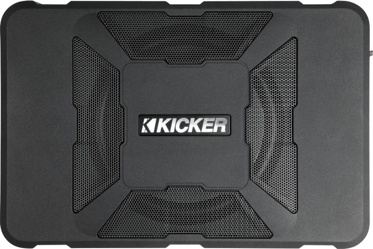 KICKER - Hideaway 8" Subwoofer with Enclosure and Integrated 150W Amplifier - Black