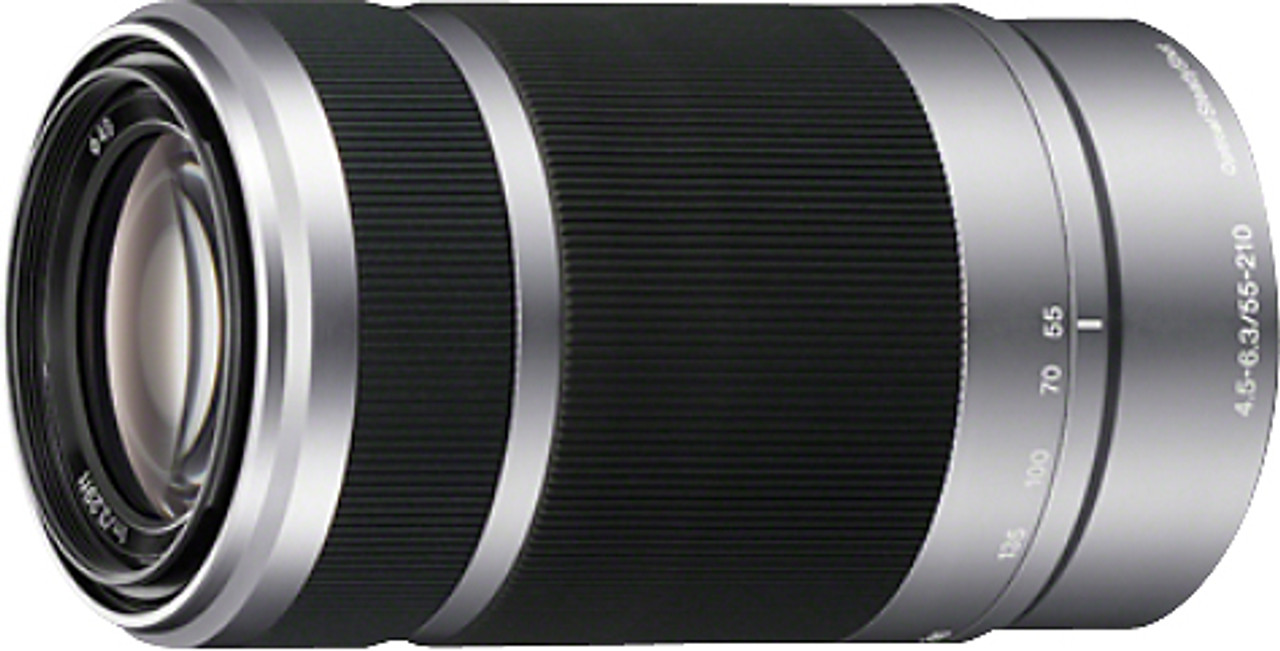 Sony - 55-210mm f/4.5-6.3 E-Mount Telephoto Zoom Lens - Silver