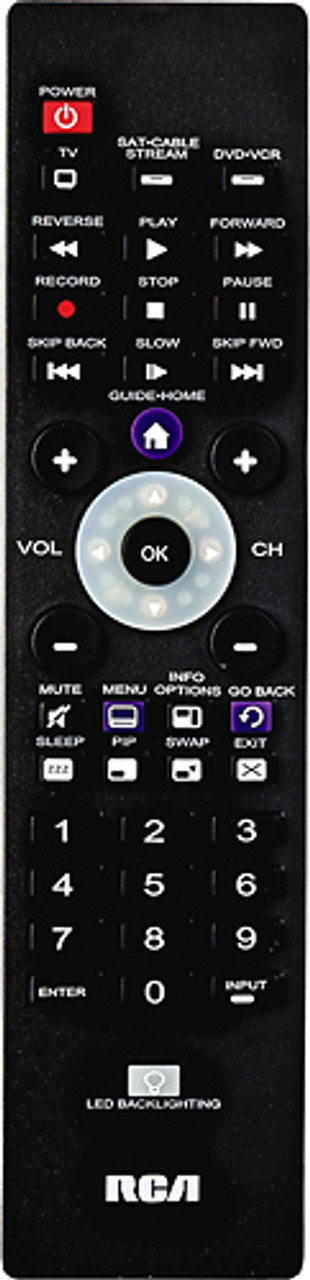 RCA - 3-Device Universal Remote - Black