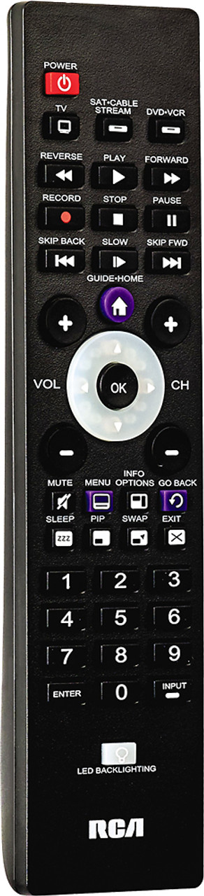 RCA - 3-Device Universal Remote - Black