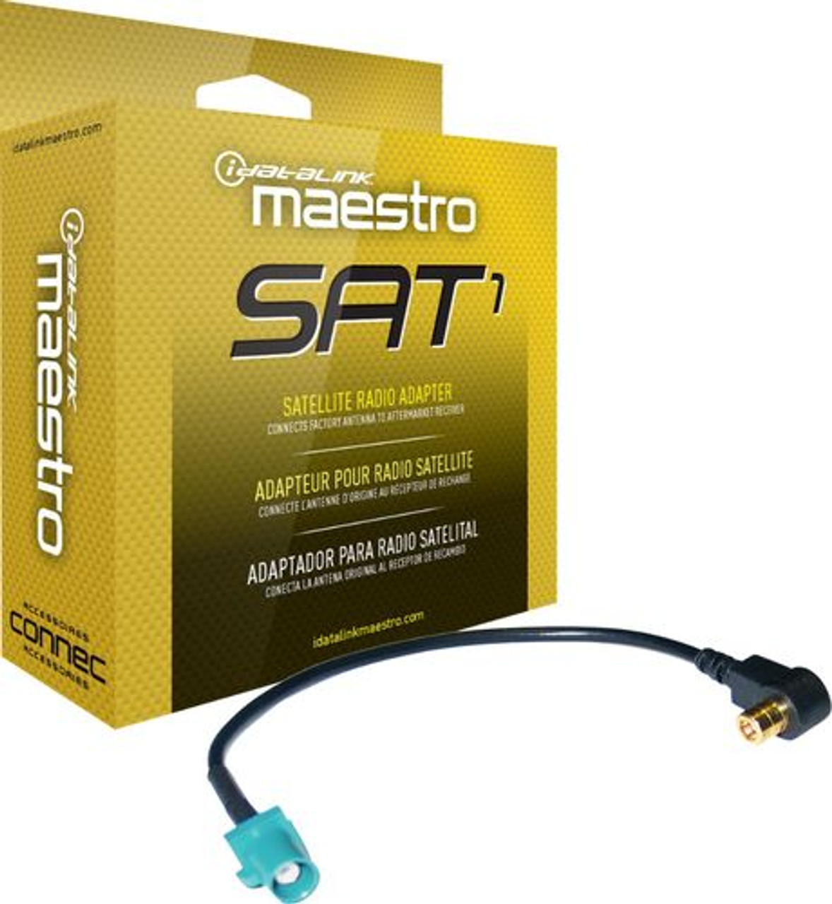 Maestro - Adapter for OEM Satellite Radio Antennas - Black/Gray