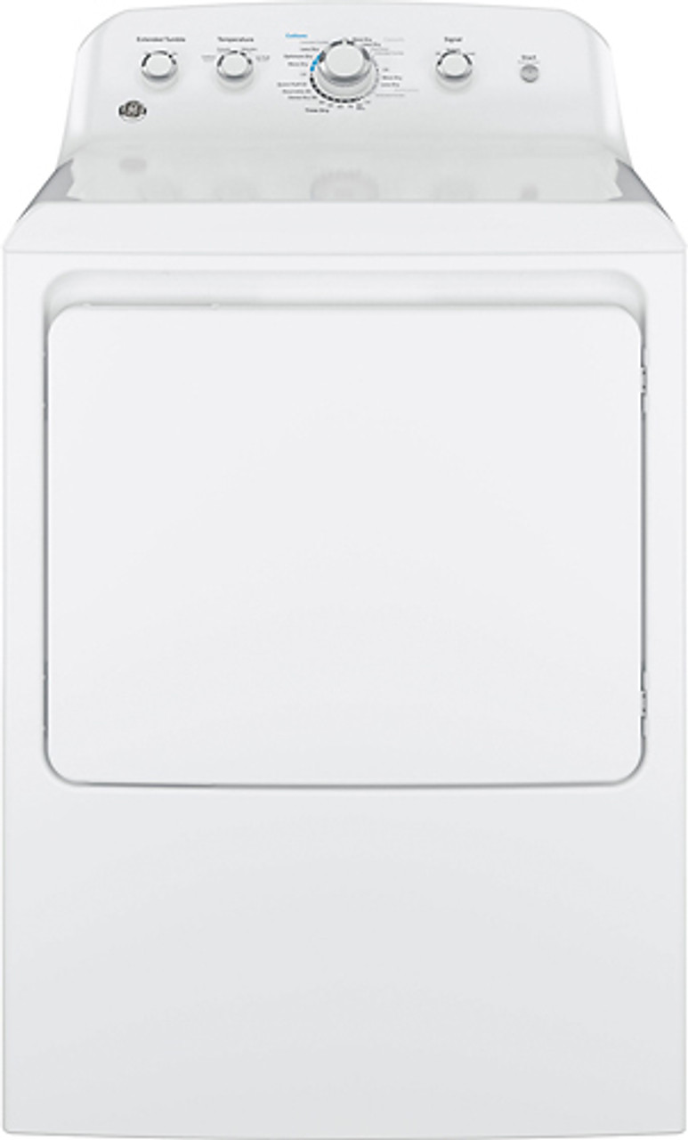 GE - 7.2 Cu. Ft. 4-Cycle Electric Dryer - White