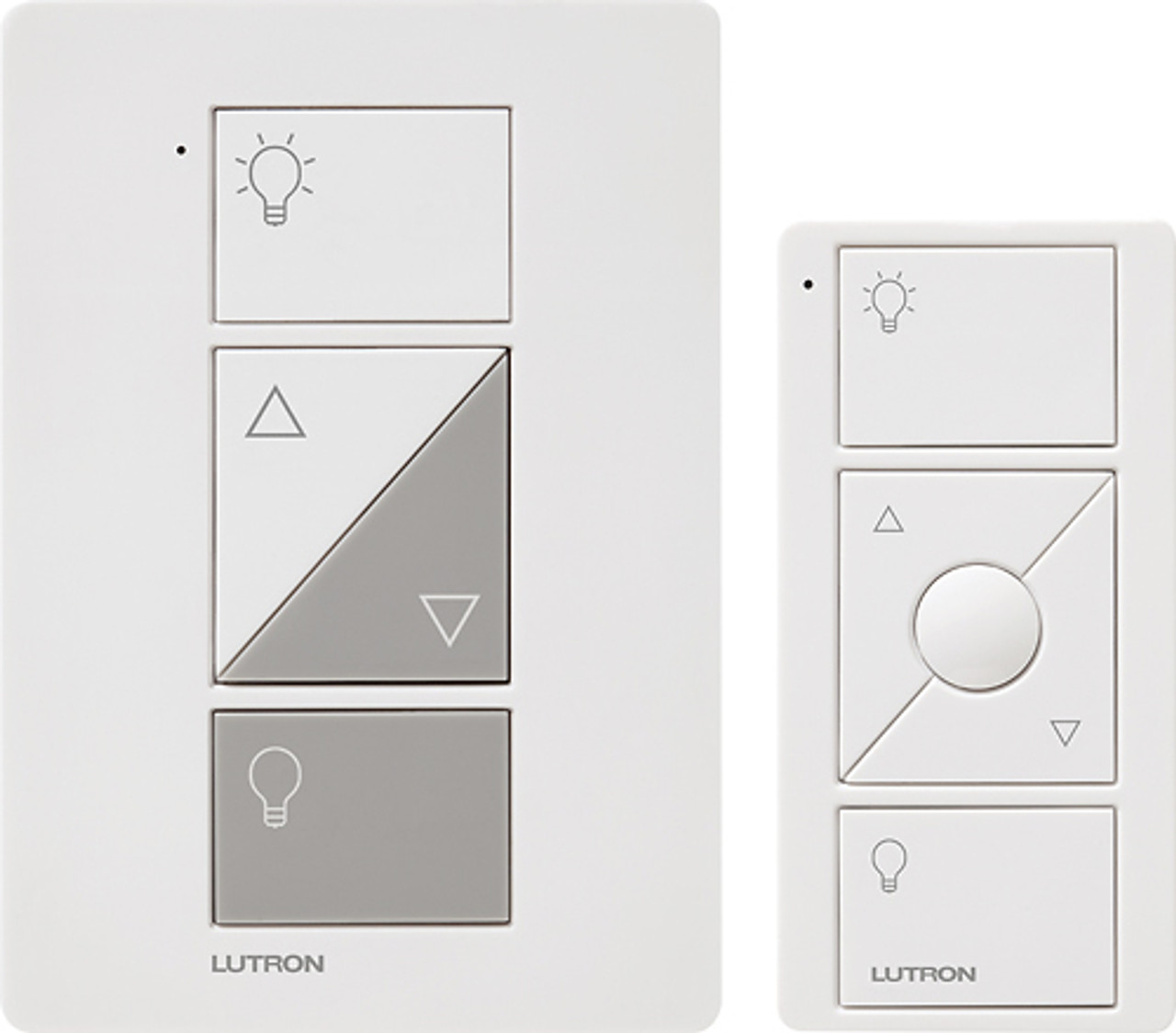 Lutron - Caseta Wireless Smart Lighting Lamp Dimmer Switch and Remote Kit - White