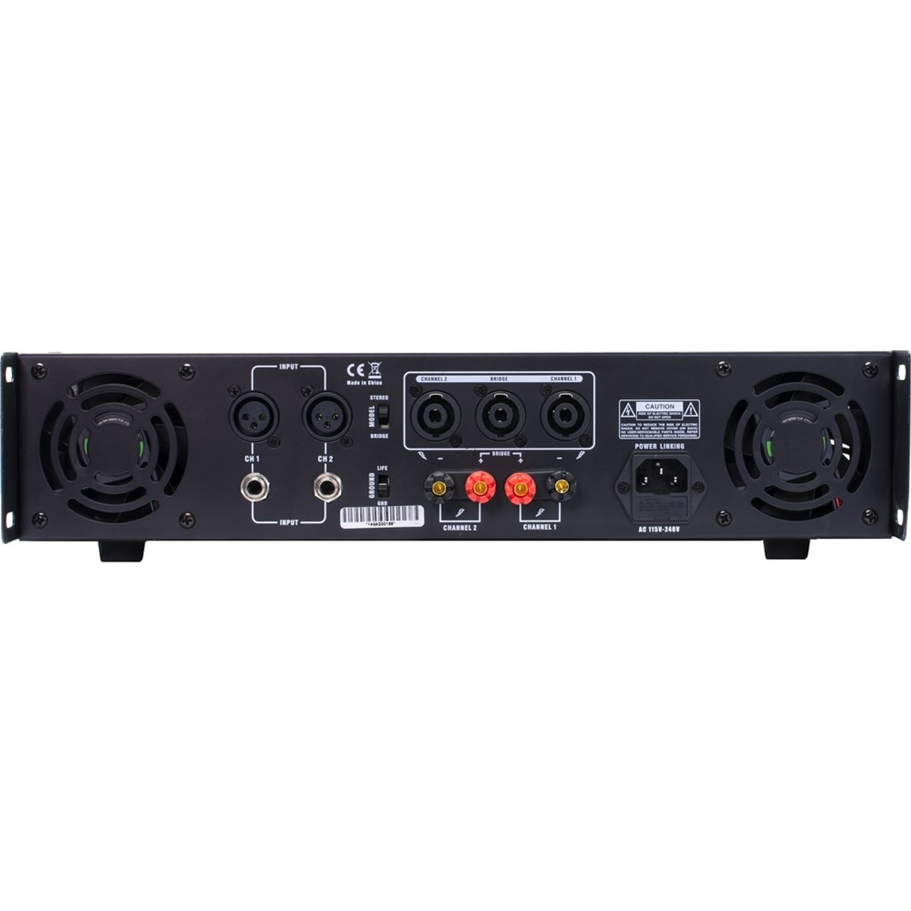Gemini - Pro Audio 250W 2.0 Power Amplifier - Black