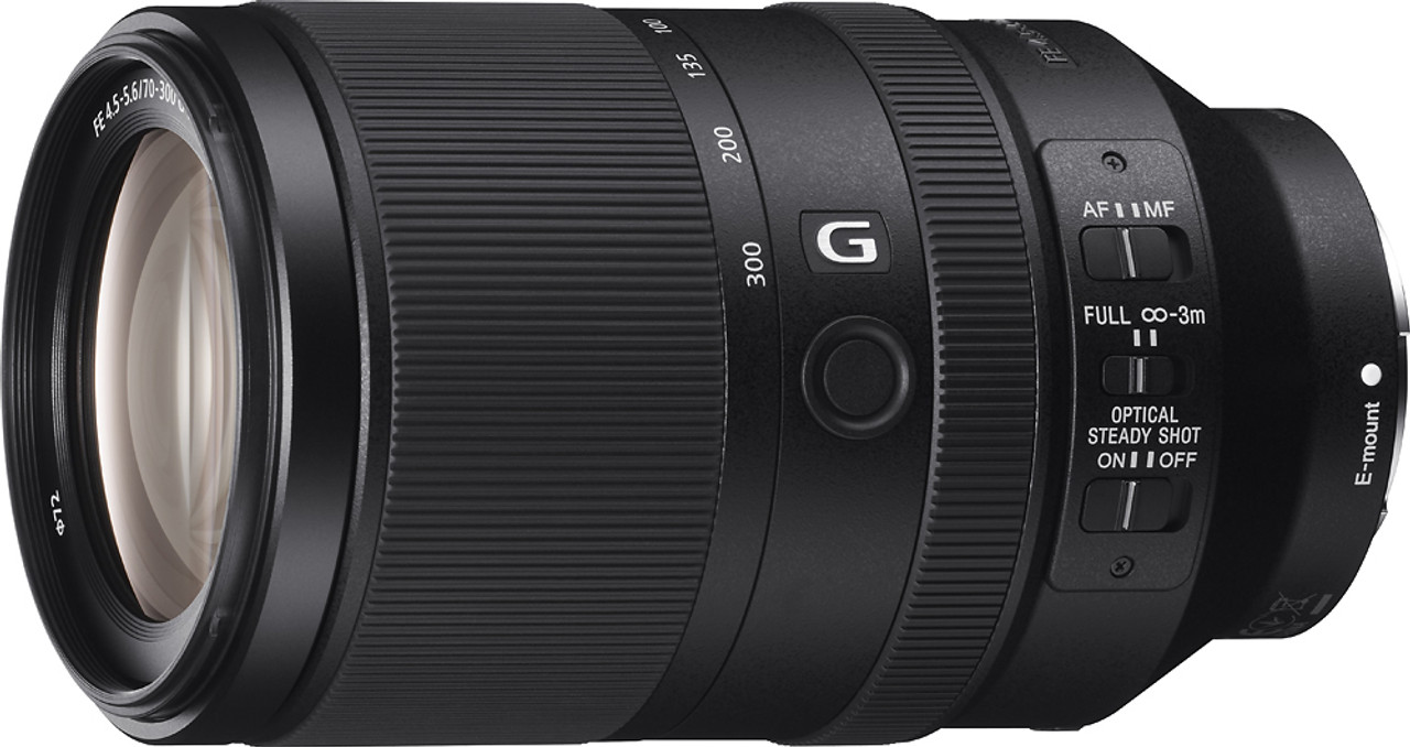 Sony - FE 70-300mm f/4.5-5.6 G OSS Telephoto Lens for Sony Alpha E-mount Cameras - Black