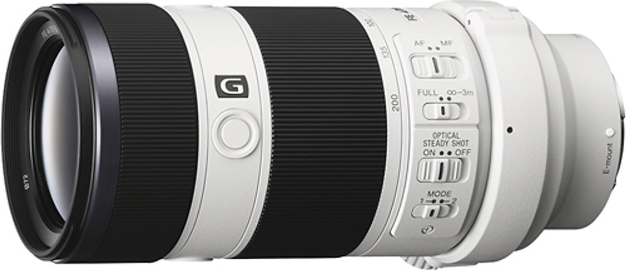 Sony - 70-200mm f/4 G E-Mount Telephoto Zoom Lens - White