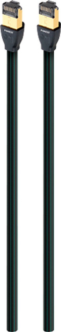 AudioQuest - RJE Forest 39.4' In-Wall Ethernet Cable - Black/Green