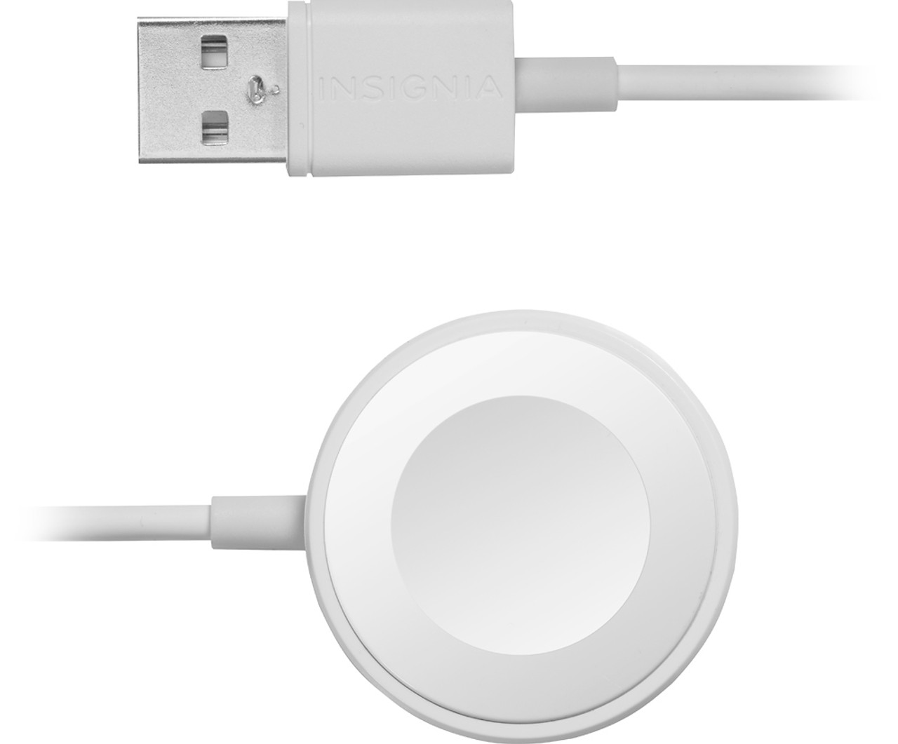 Insignia™ - Apple MFI Certified 4' Magnetic Charging Cable for Apple Watch™ - White