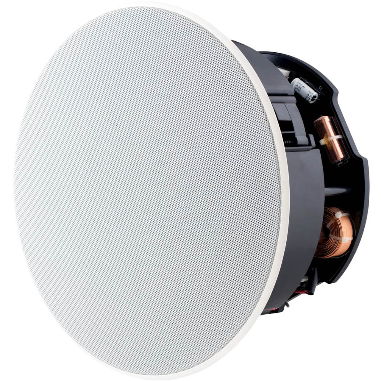 Sonance - Visual Performance 8" Passive 3-Way In-Ceiling Speakers (Pair) - Paintable White