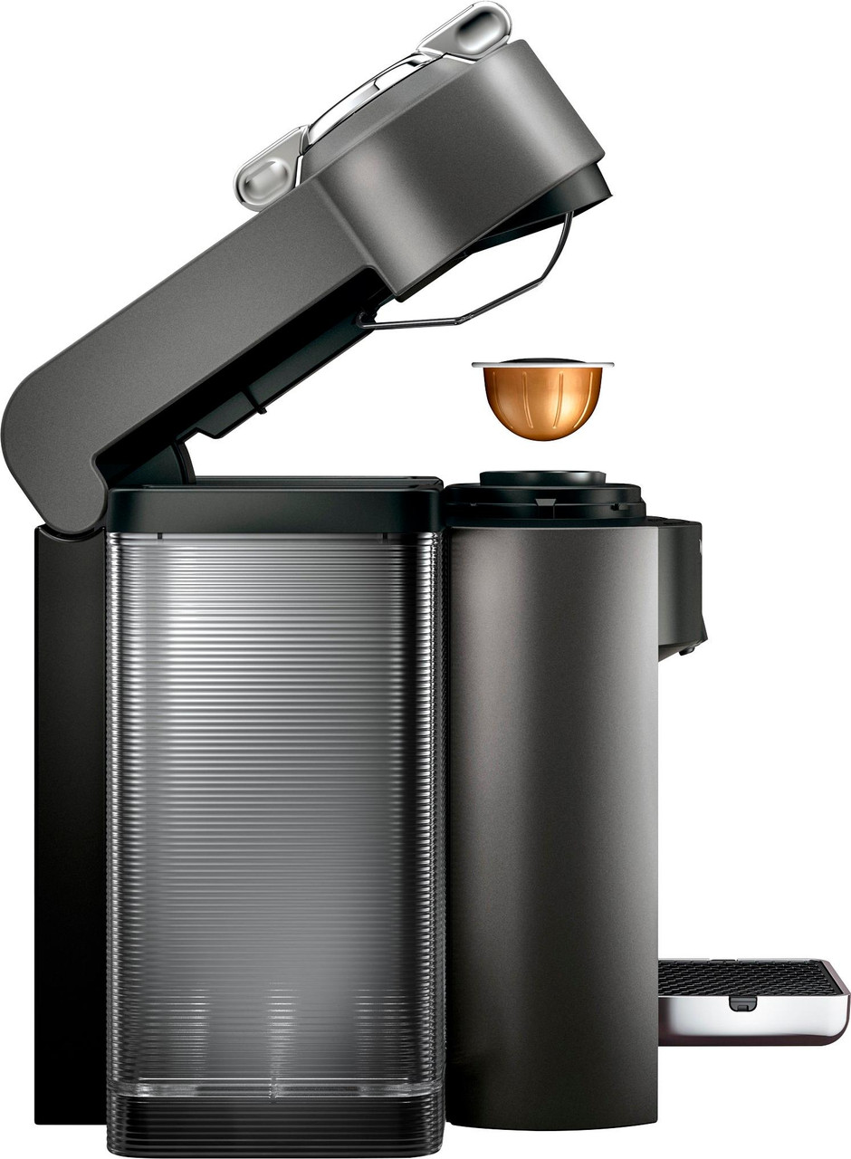 Nespresso - Vertuo Coffee Maker and Espresso Machine with Aeroccino Milk Frother by DeLonghi - Graphite Metal