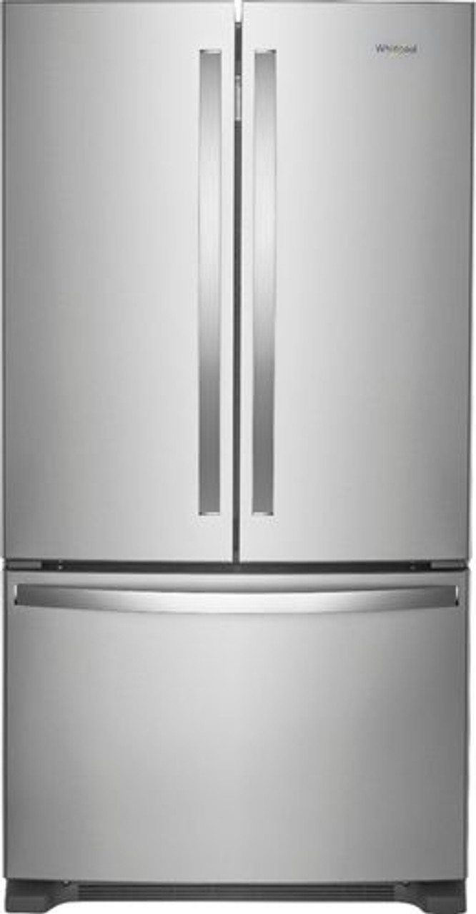 Whirlpool - 25.2 Cu. Ft. French Door Refrigerator with Internal Water Dispenser - Stainless steel