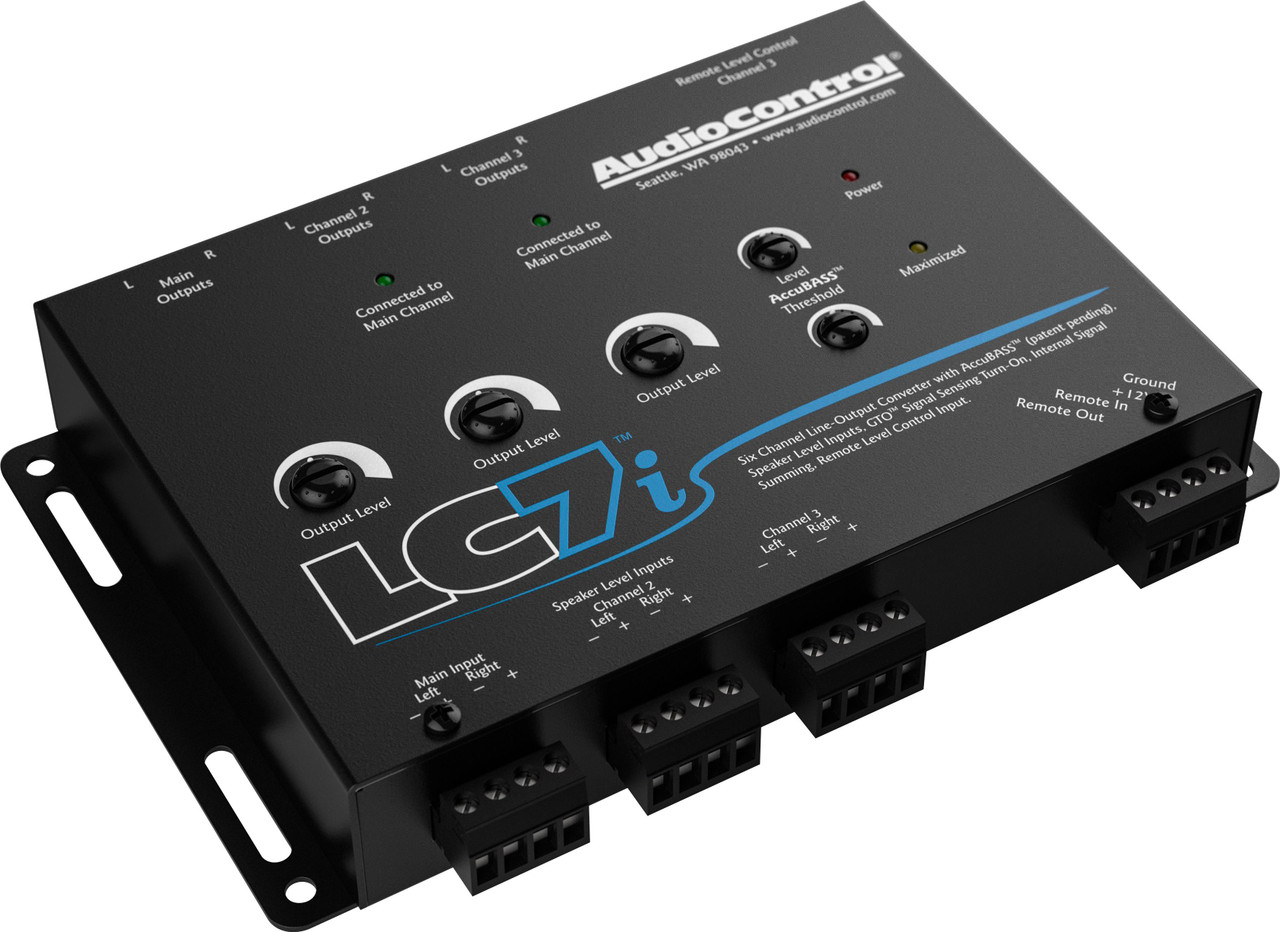 AudioControl - LC7i 6-channel Line-Out Converter with AccuBASS™ - Black