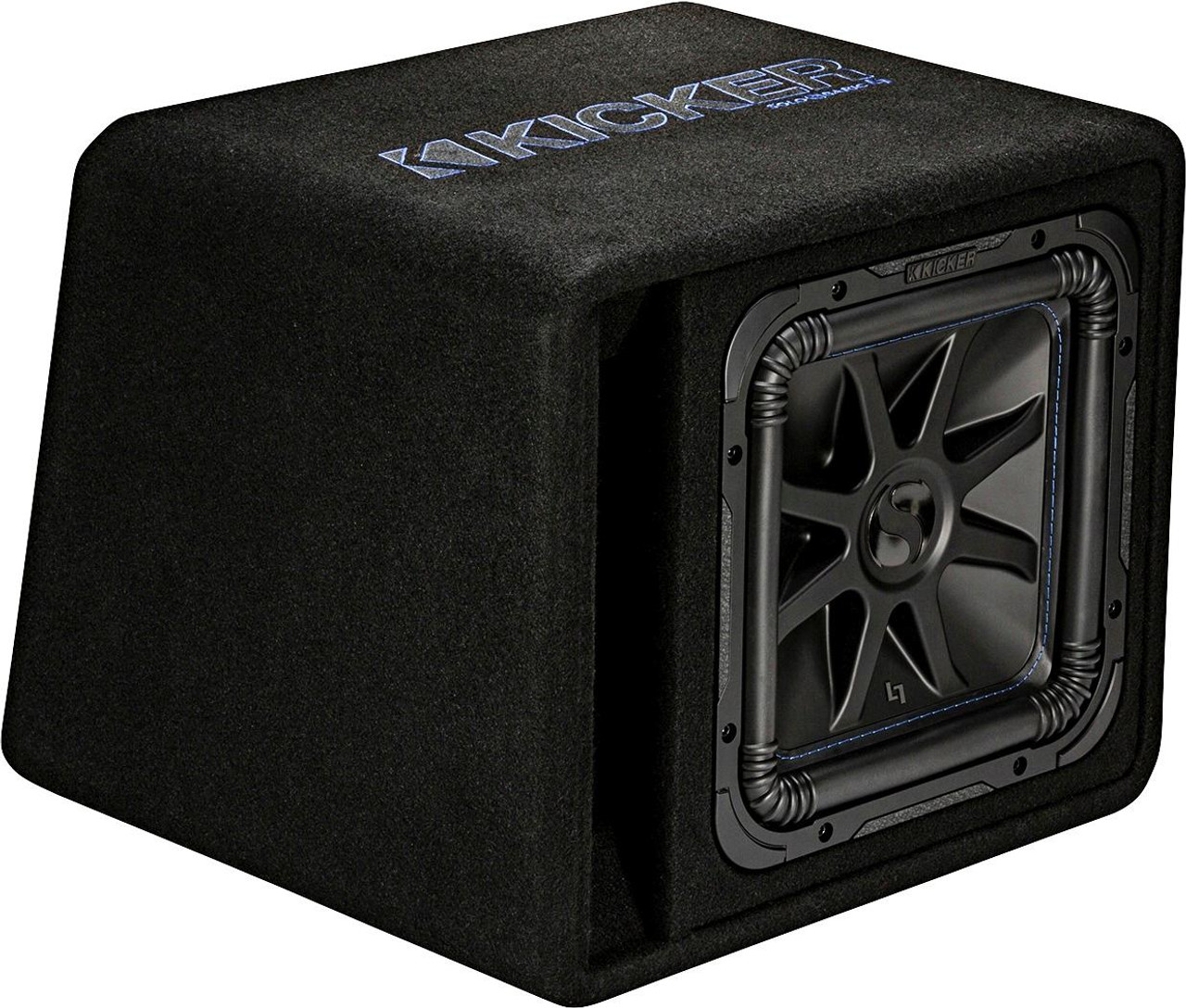 KICKER - Solo-Baric L7S 12" 2-Ohm Loaded Subwoofer Enclosure - Black