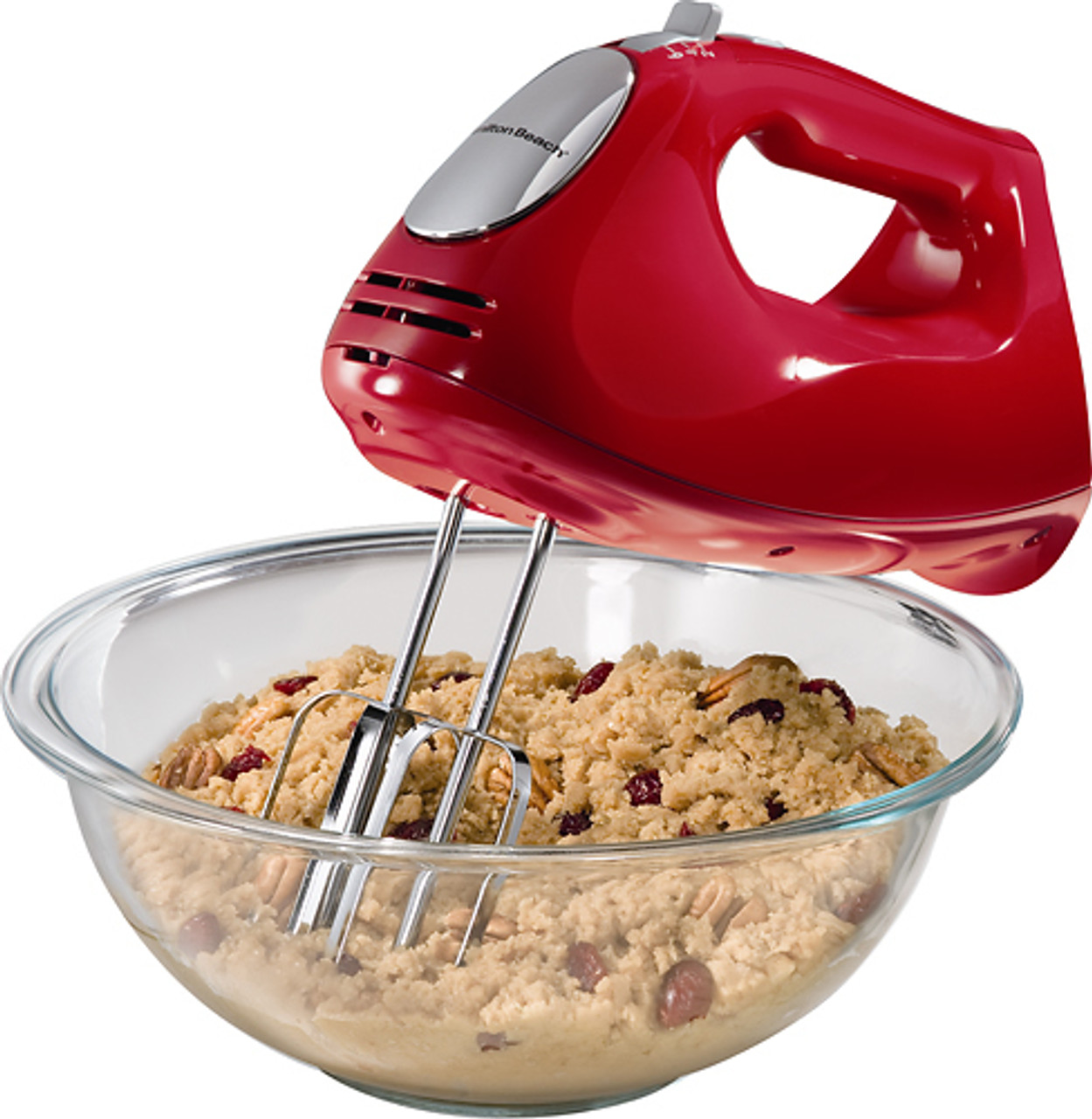 Hamilton Beach - 6-Speed Hand Mixer - Red