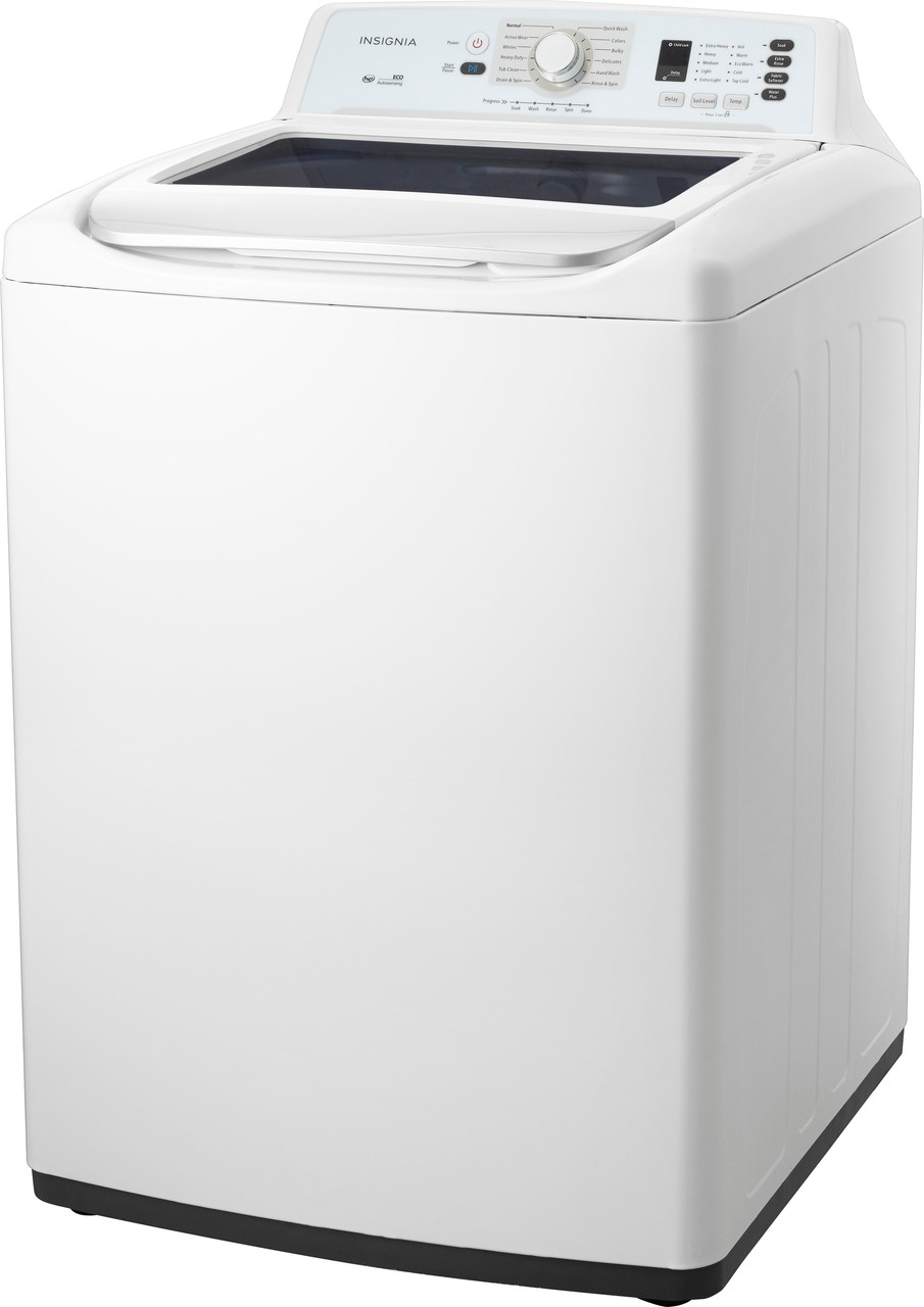 Insignia™ - 4.1 Cu. Ft. 11-Cycle High-Efficiency Top-Loading Washer - White