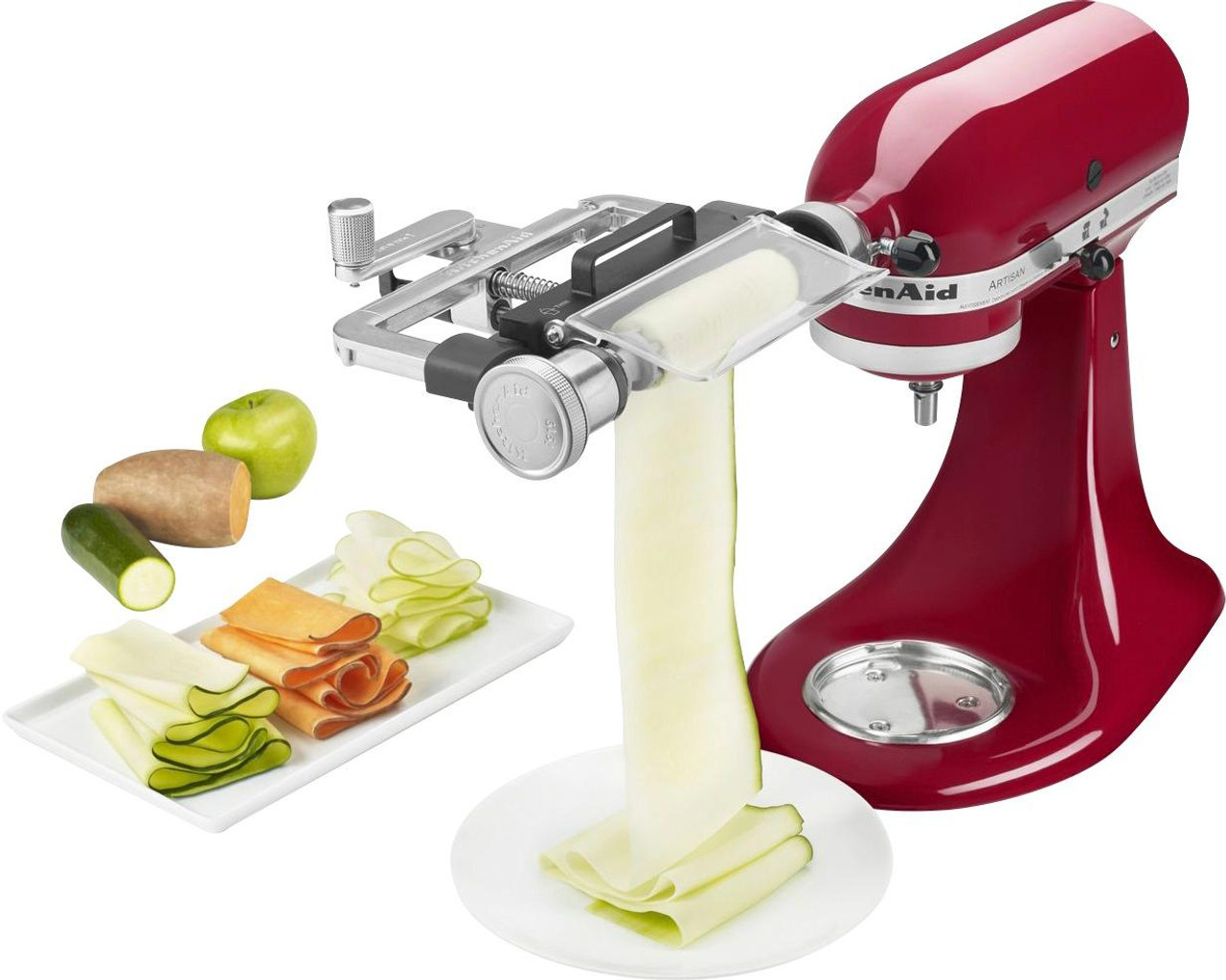 KitchenAid - KSMSCA Vegetable Sheet Cutter Attachment - Silver