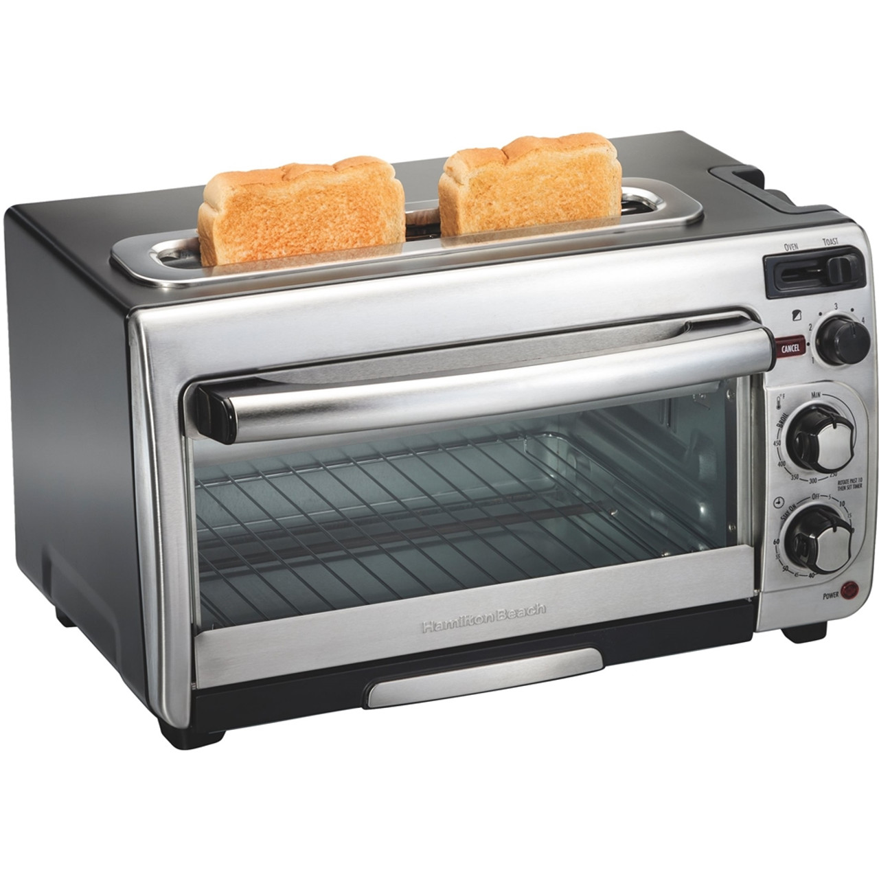 Hamilton Beach - 2-Slice Toaster Oven - Stainless steel