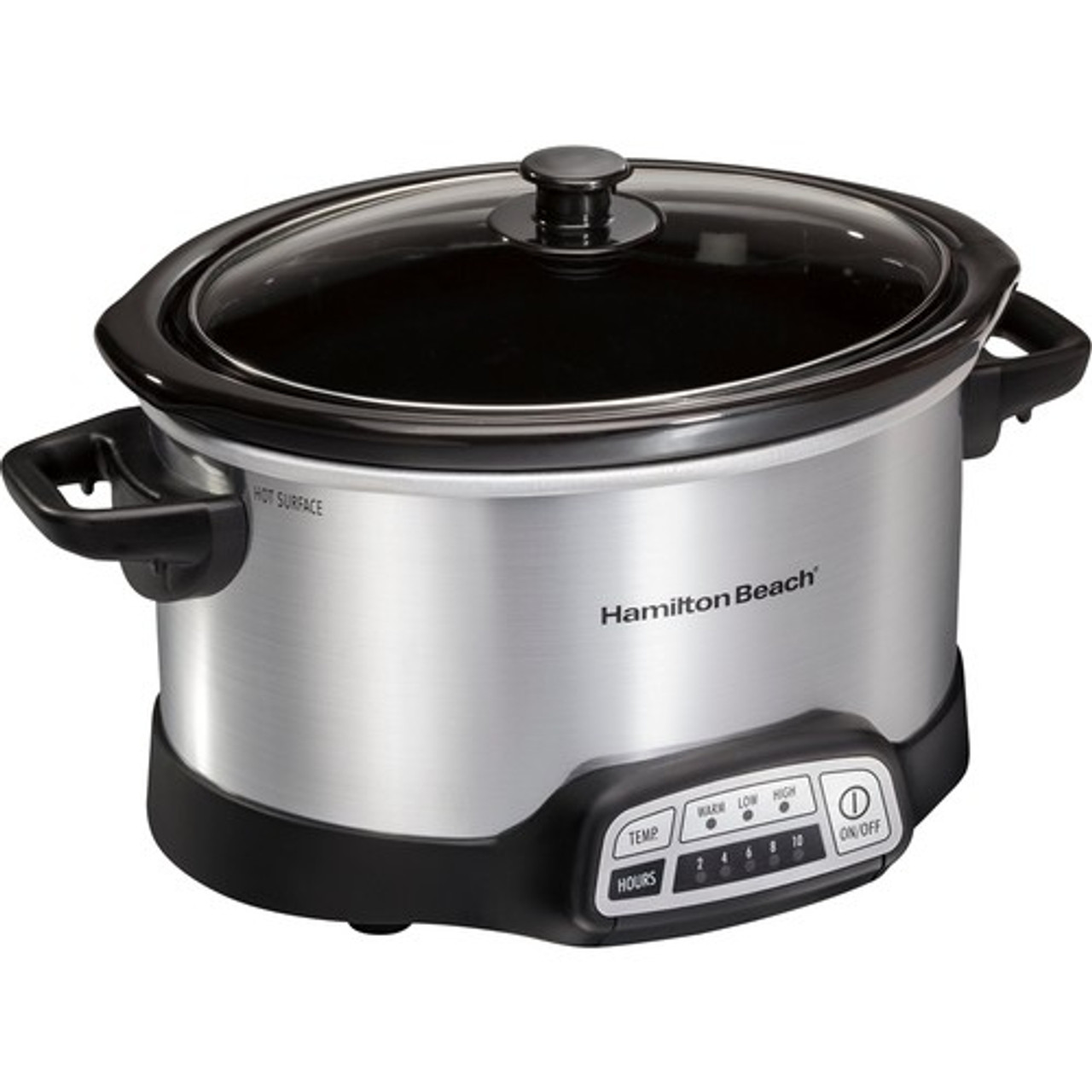 Hamilton Beach - 4-Quart Slow Cooker - silver