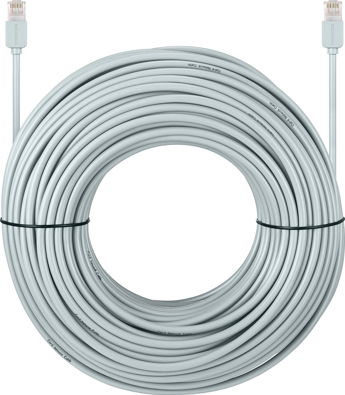 Insignia™ - 150' Cat-6 Network Cable - Gray