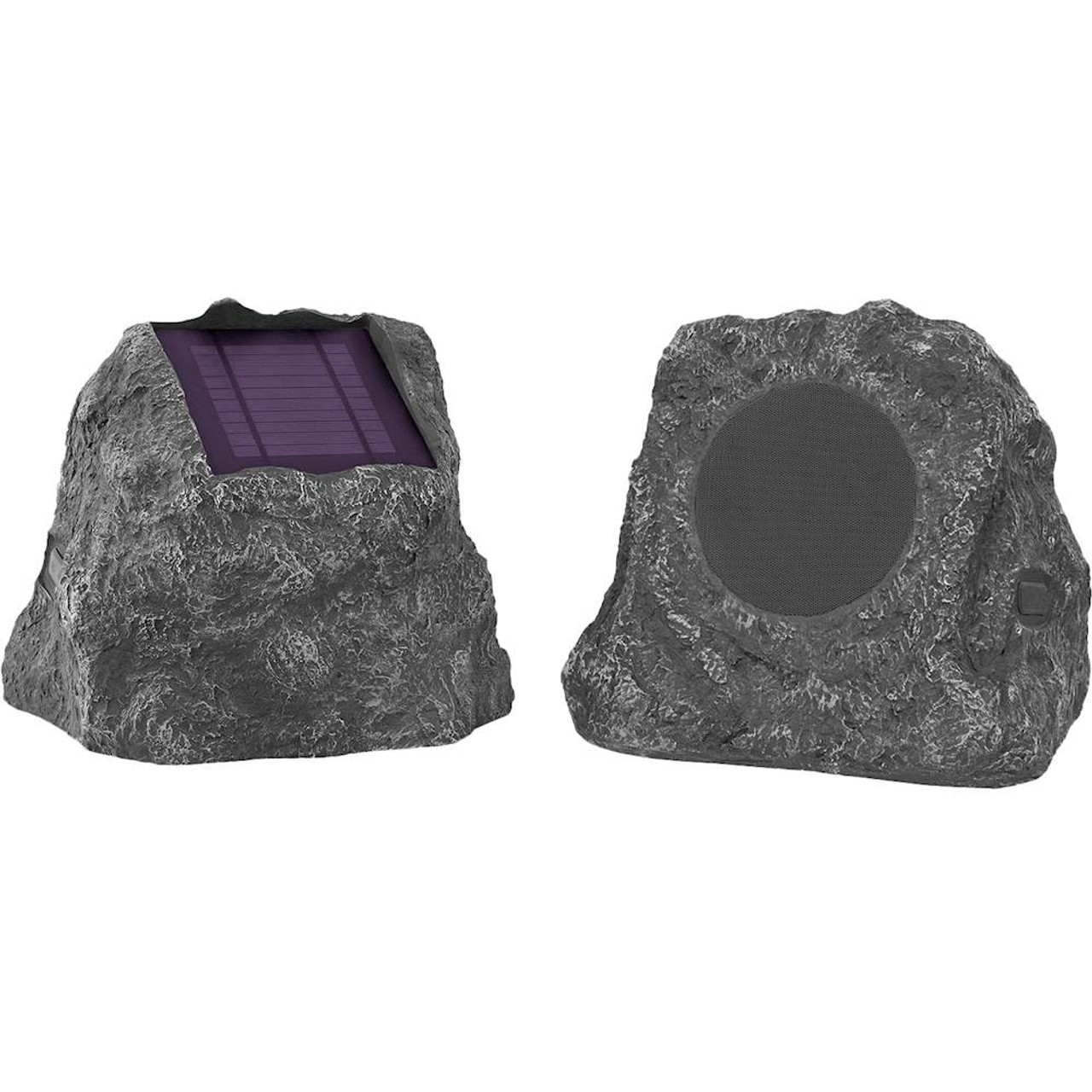 Innovative Technology - Portable Bluetooth Solar Charging Outdoor Speakers (2-Pack) - Gray