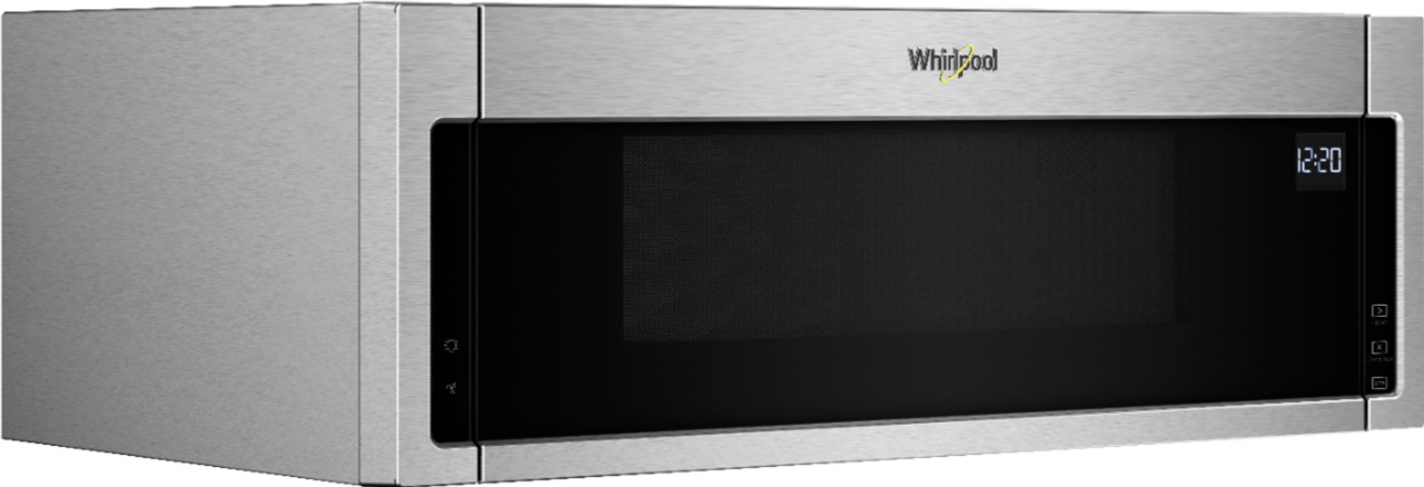 Whirlpool - 1.1 Cu. Ft. Low Profile Over-the-Range Microwave Hood Combination - Stainless steel