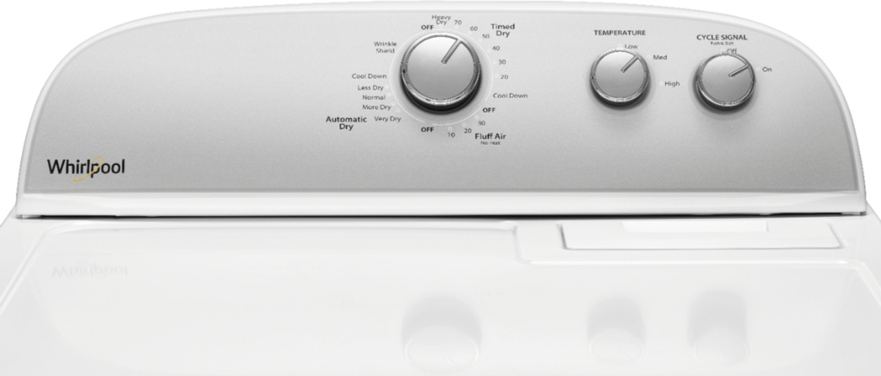 Whirlpool - 7 Cu. Ft. 14-Cycle Electric Dryer - White