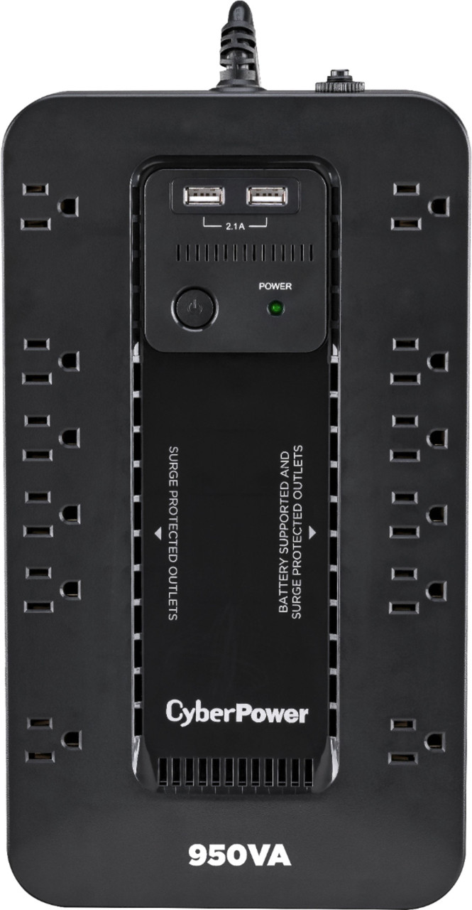 CyberPower - 950VA Battery Back-Up System - Black