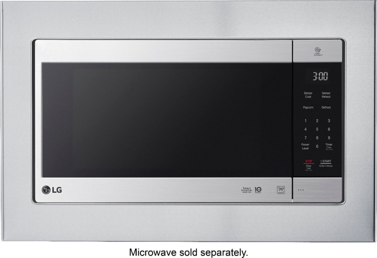 LG - 29.7" Trim Kit for LG Microwaves - Stainless steel