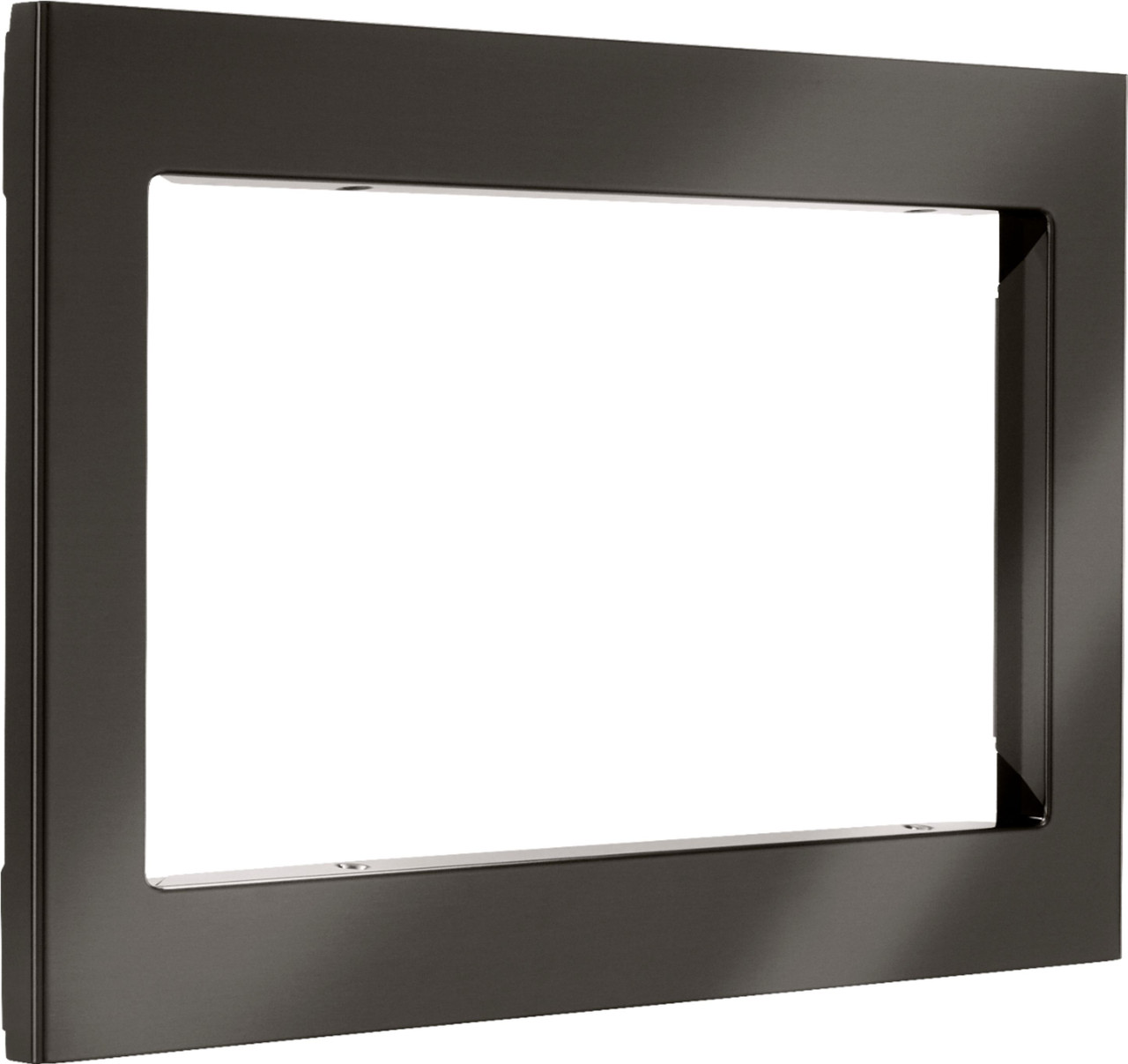 LG - 29.7" Trim Kit for LG Microwaves - PrintProof Black stainless steel