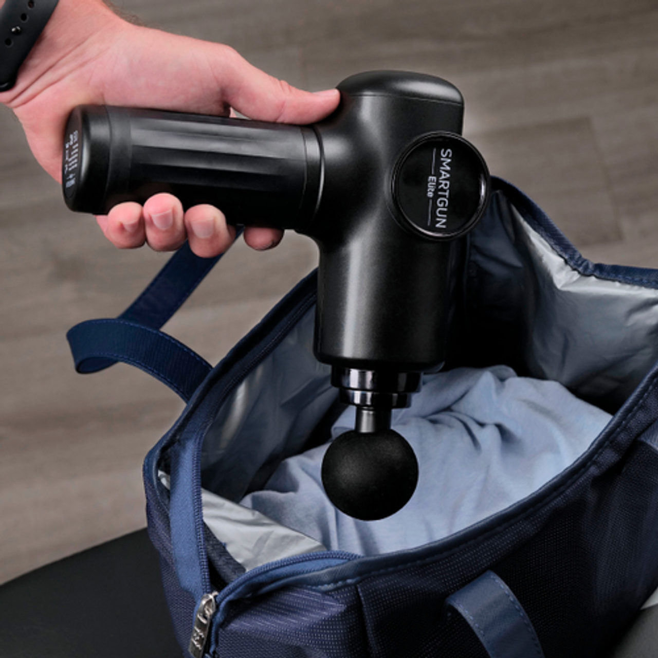 Spa Sciences - SMARTGUN ELITE Therapeutic Percussion Massage Gun - Black - Black