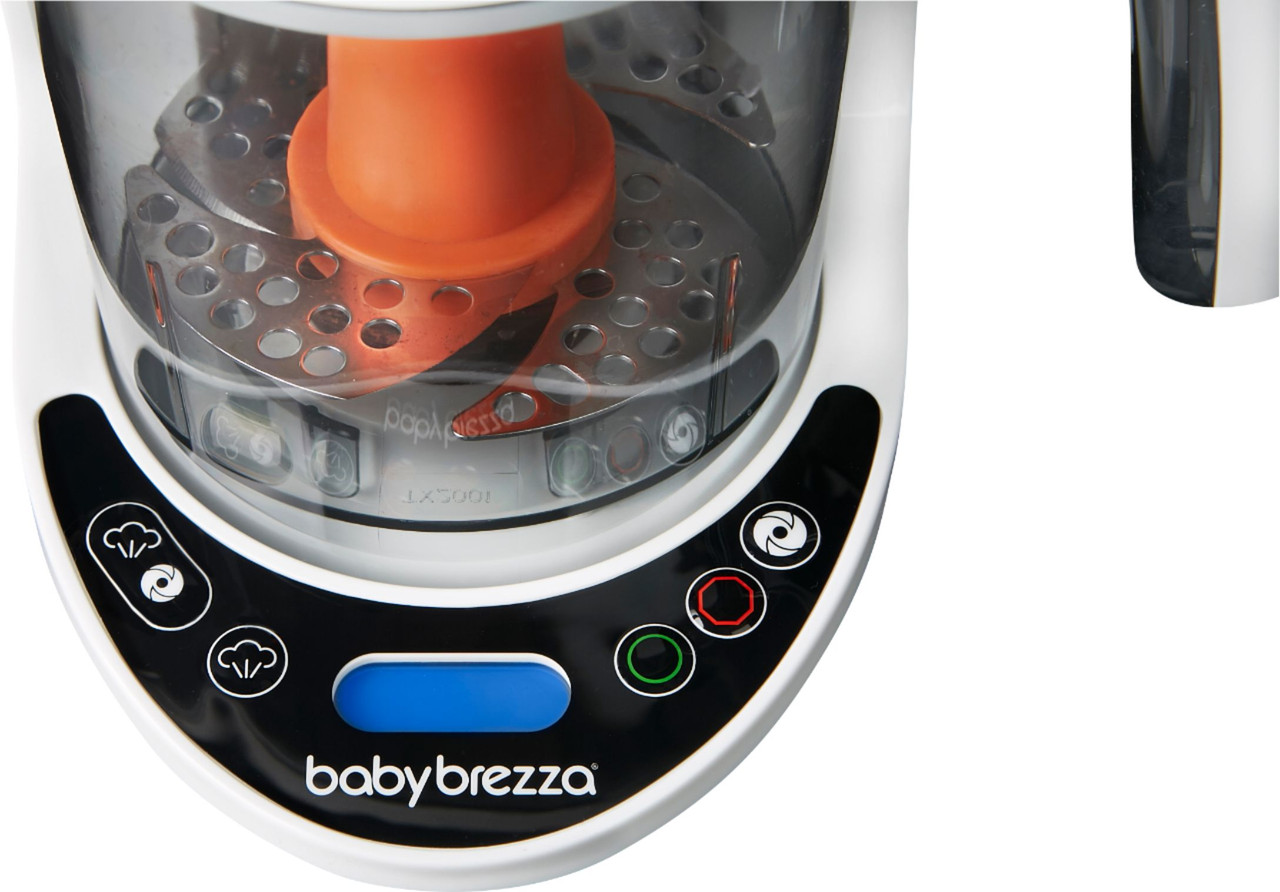 Baby Brezza - Deluxe Baby Food Maker - White/Black/Orange