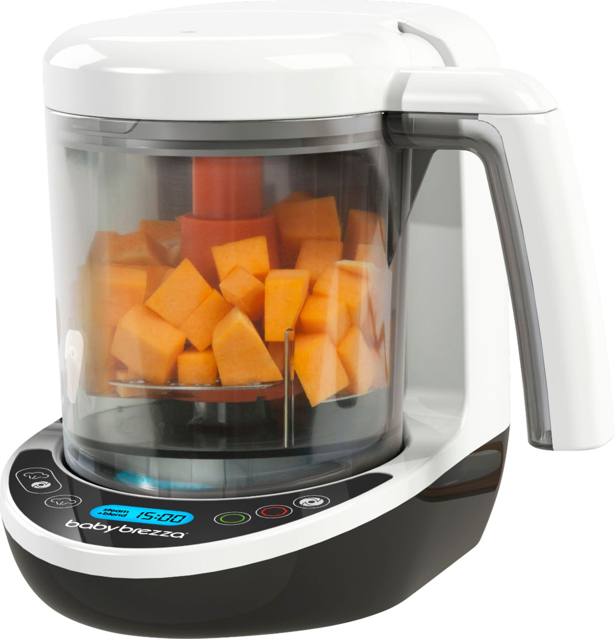 Baby Brezza - Deluxe Baby Food Maker - White/Black/Orange