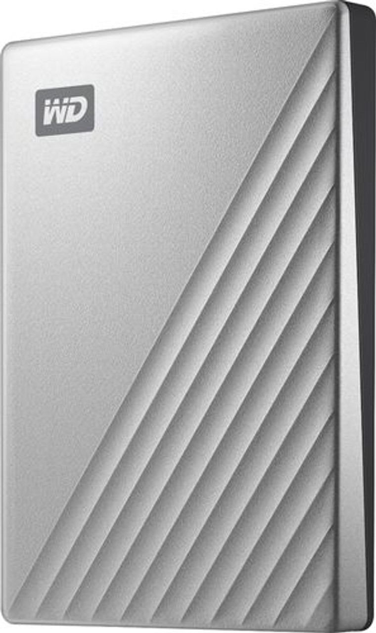 WD - My Passport Ultra 2TB External USB 3.0 Portable Hard Drive with Hardware Encryption - Silver