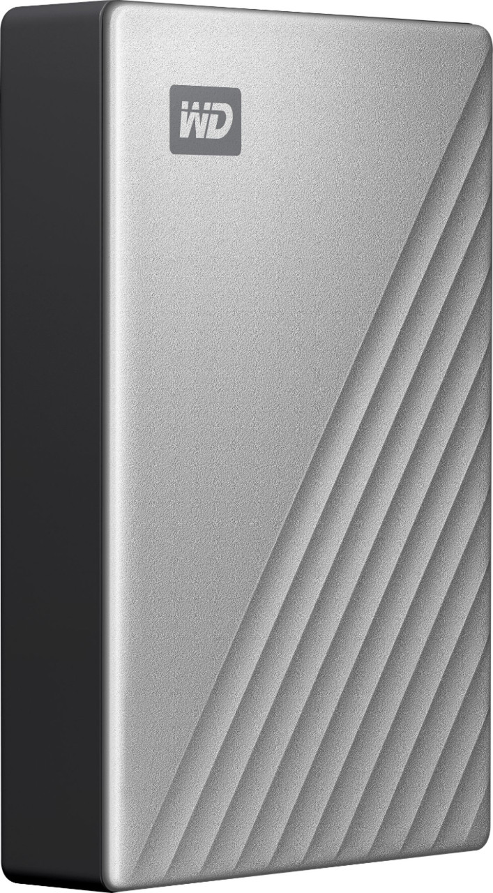WD - My Passport Ultra for Mac 4TB External USB 3.0 Portable Hard Drive with Hardware Encryption - Silver