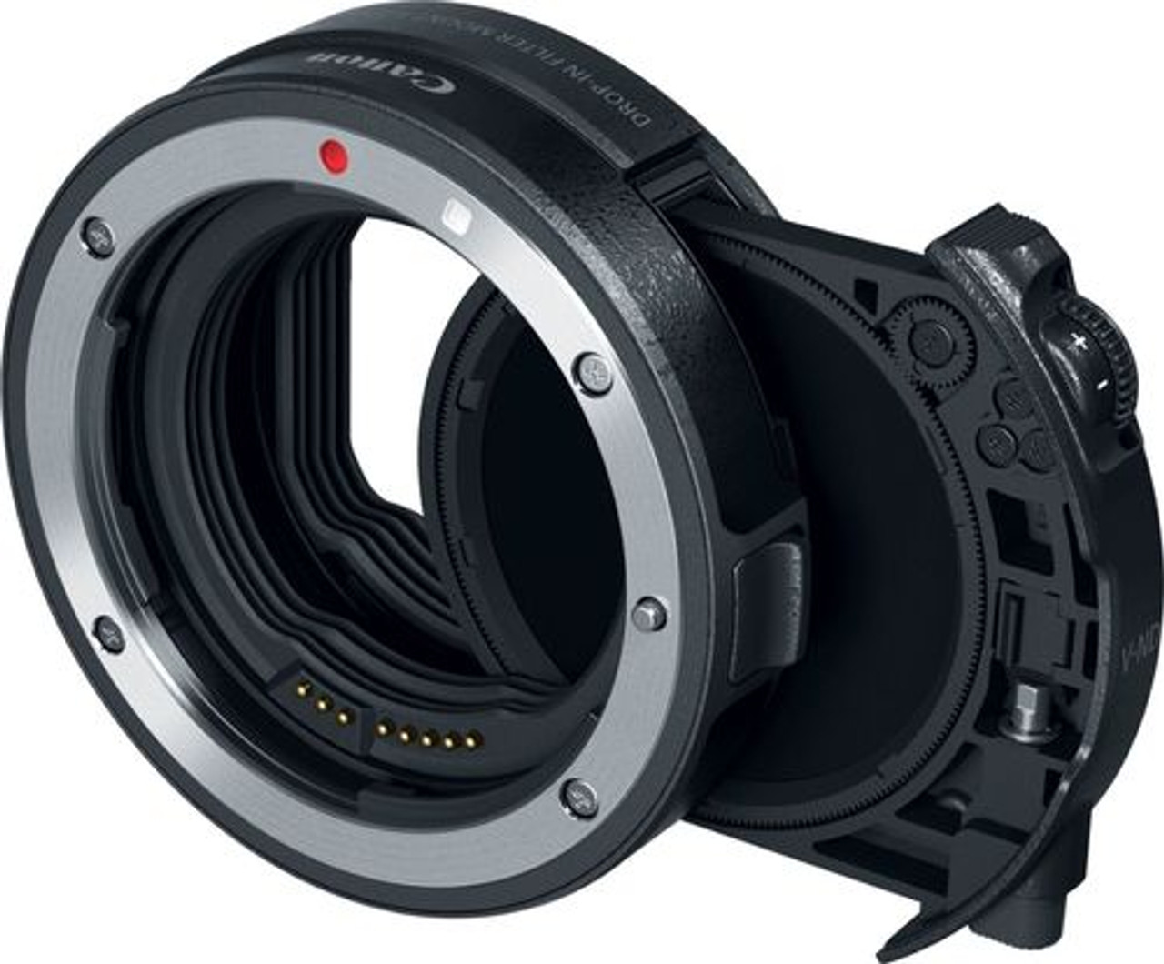 Canon - EF-EOS R and EOS RP Drop-In Filter Lens Mount Adapter with Drop-In Variable ND Filter A