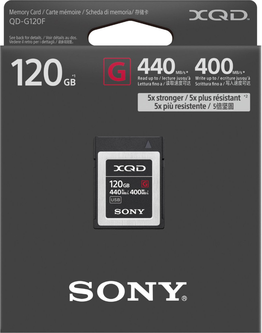 Sony - G-Series 120GB XQD Memory Card