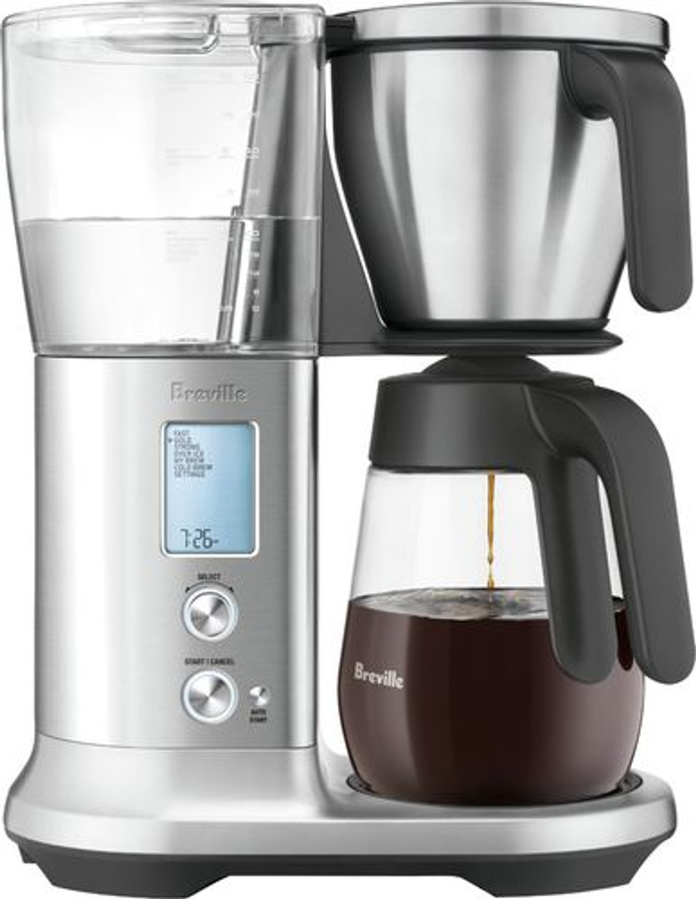 Breville - 12-Cup Coffee Maker - Brushed Stainless Steel