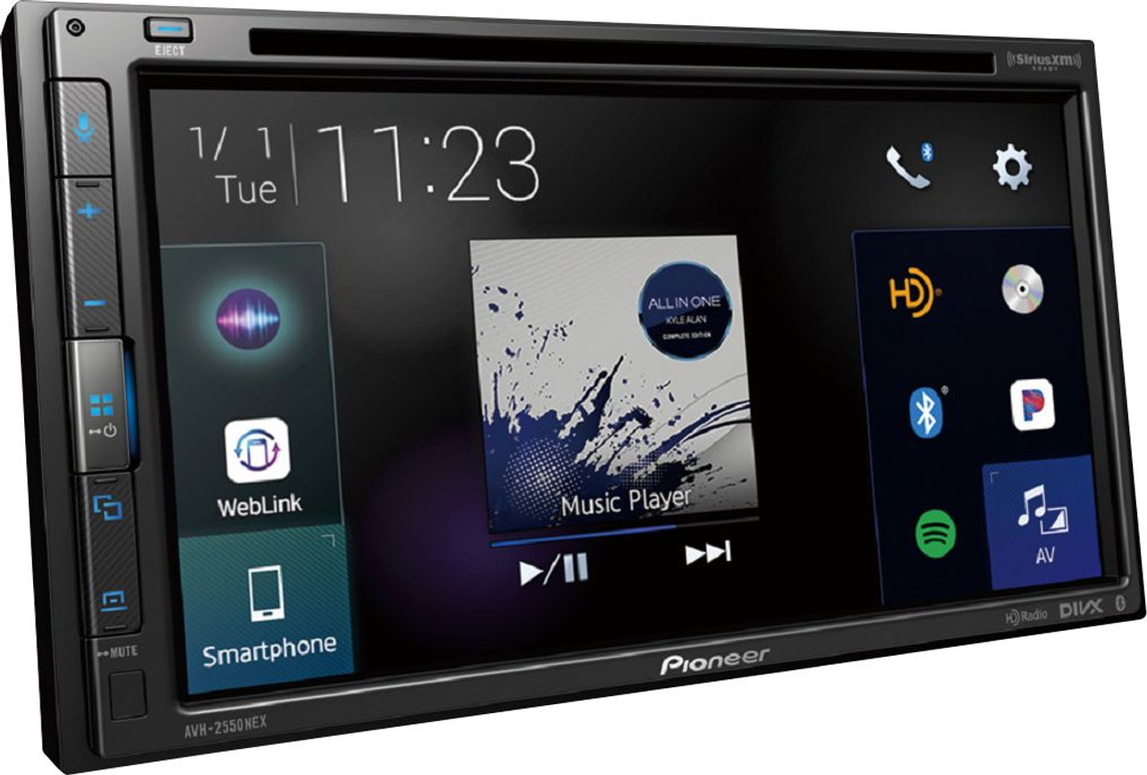 Pioneer - 6.8" - Android Auto/Apple CarPlay - Bluetooth - In-Dash CD/DVD/DM Receiver - Black