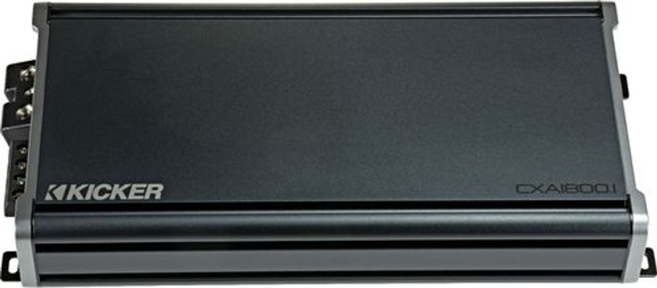 KICKER - CX 1800W Class D Digital Mono Amplifier with Variable Low-Pass Crossover - Black